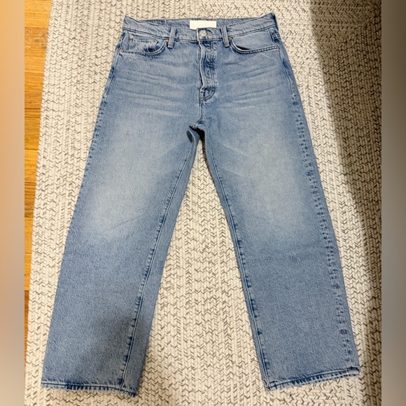 MOTHER Ditcher Crop Straight Leg Jeans — Leap at the Chance - Picture 6 of 12